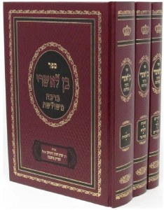 Picture of Sefer Ben LeAshrei Beracha MeShuleshes Al HaTorah Hebrew 3 Volume Set [Hardcover]